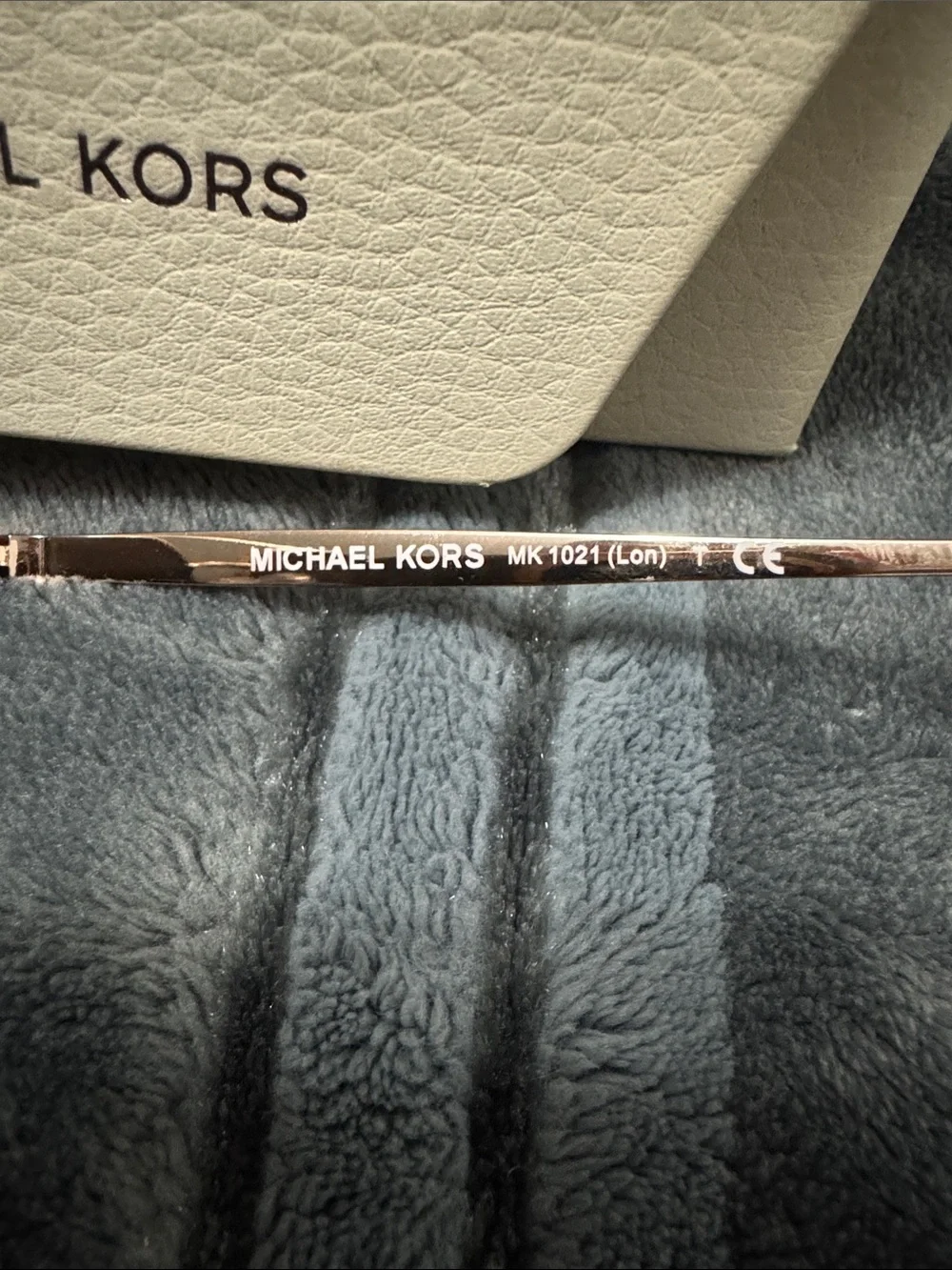 Michael Kors Round Metal Sunglasses in Rose Gold with Dark Gray Lenses